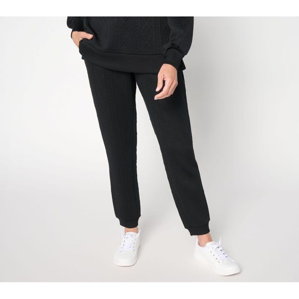 SUNNYLiFE Women's Pants Sz S Cable Chic Jogger Black A711220